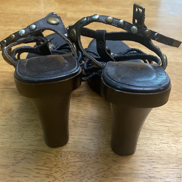 Colin Stuart wooden platform sandal - Picture 3 of 9